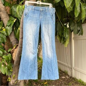 Vintage Y2K Miss Me Blue Wide Leg Low Rise Jeans!